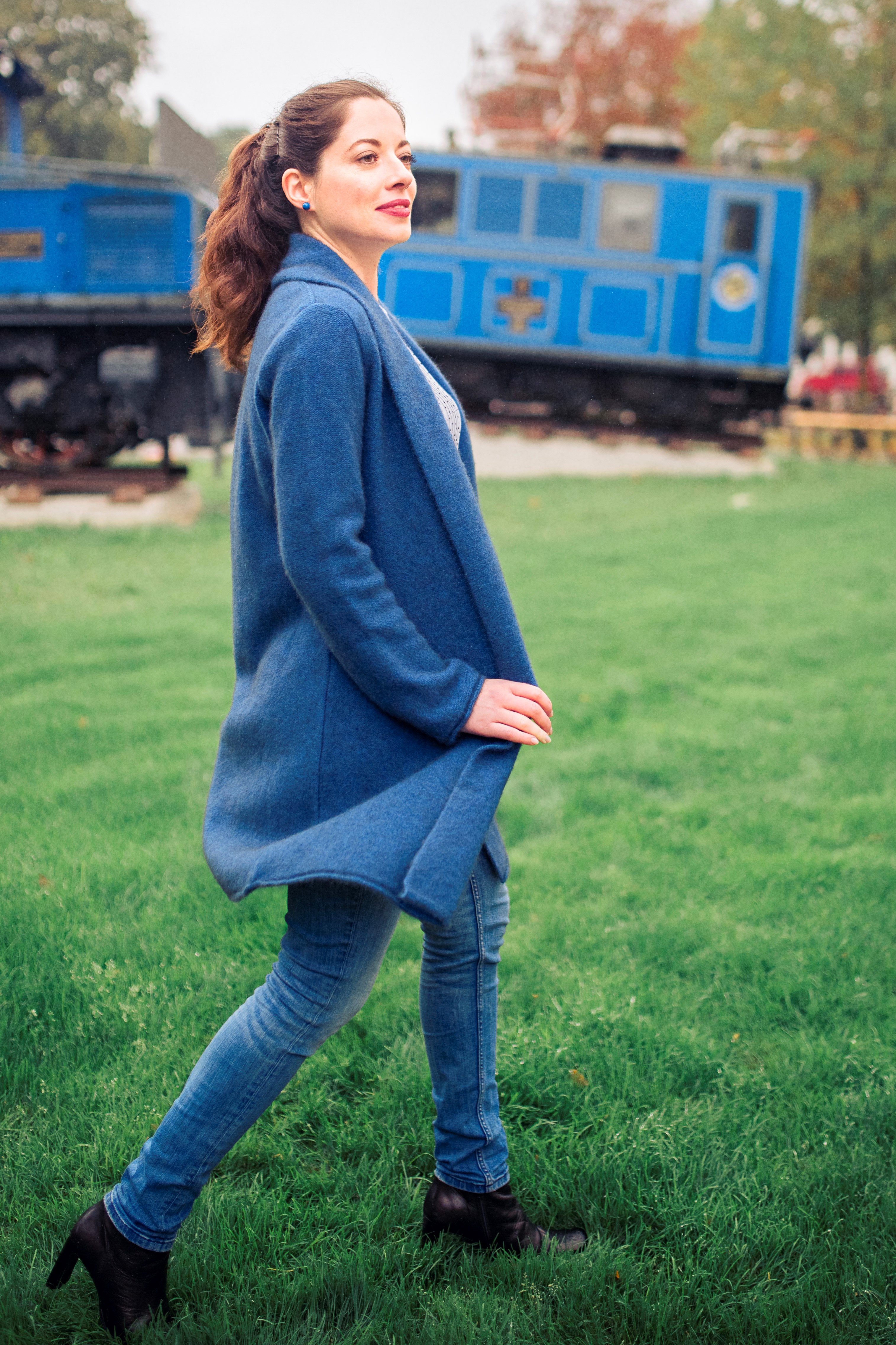 Schalkragenjacke (extra lang)